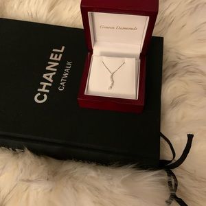 Authentic 14kt. white gold and Diamond necklace